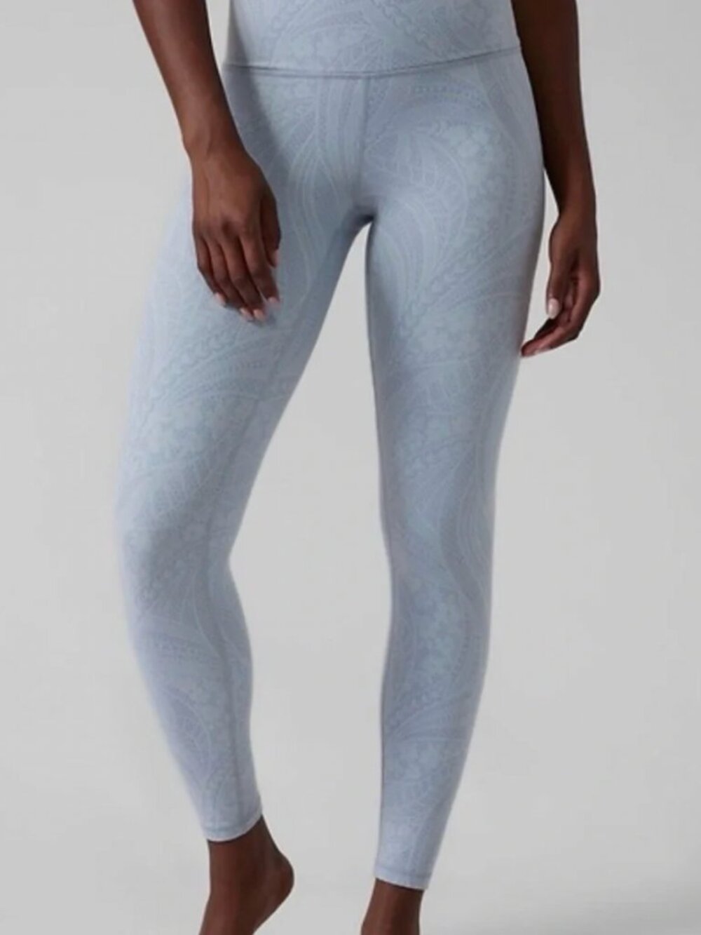 Athleta Elation Textured Tight Leggings | Ice Blue | XS